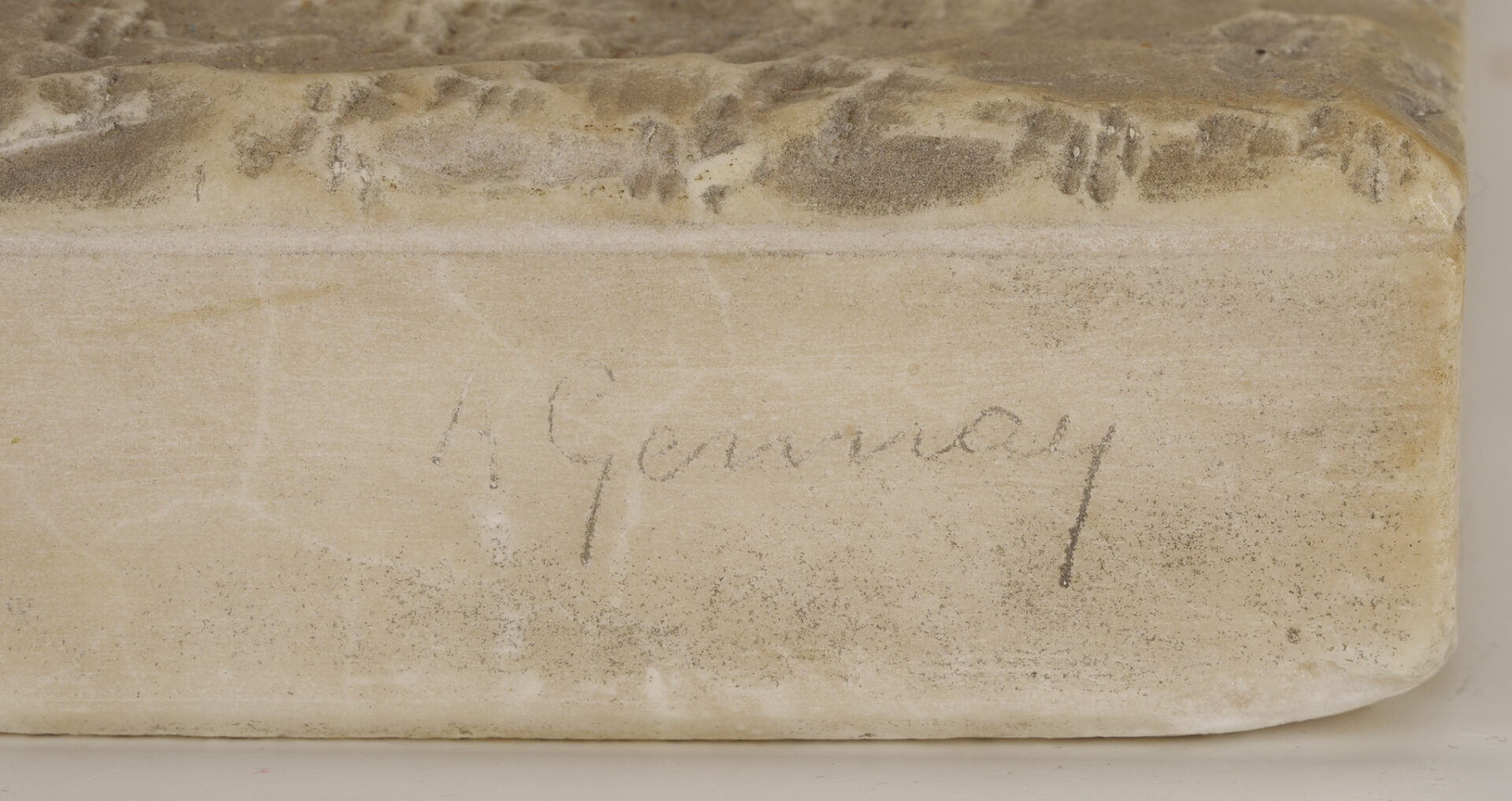 Lot 1152: Italian Marble Sculpture of Kneeling Woman, A. Gennay