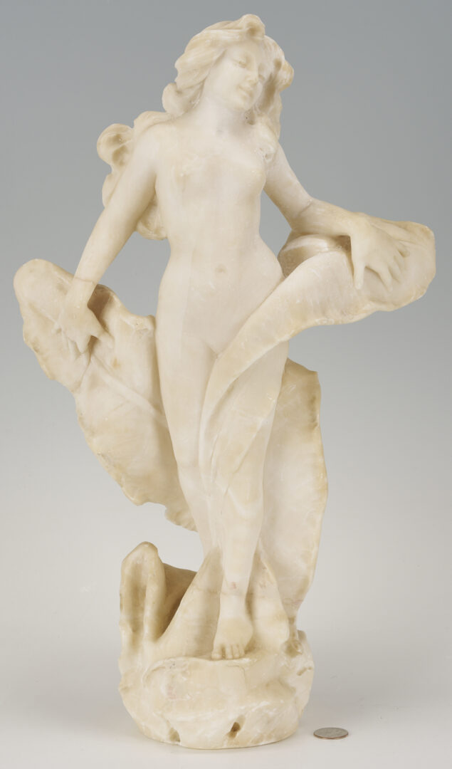 Lot 1153: Giovanni P. Cipriani Alabaster Nymph