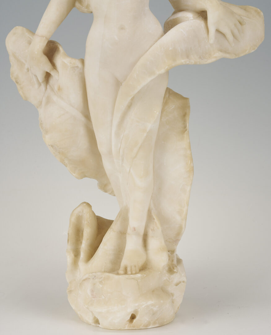 Lot 1153: Giovanni P. Cipriani Alabaster Nymph