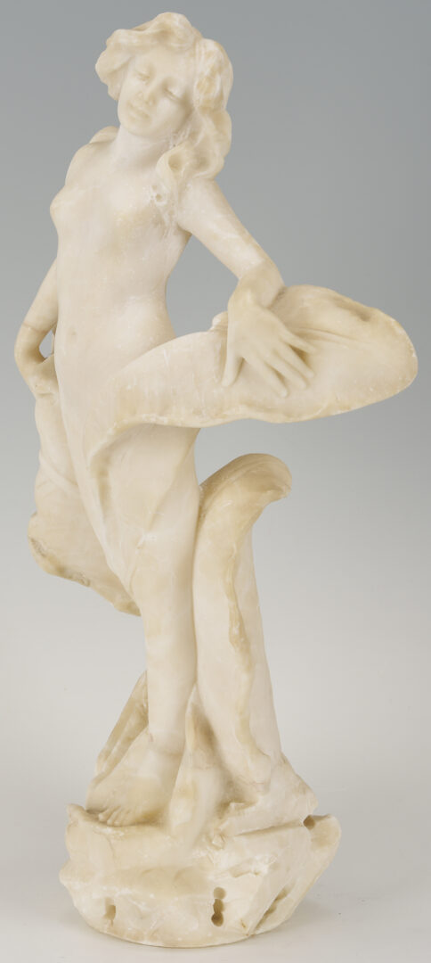 Lot 1153: Giovanni P. Cipriani Alabaster Nymph