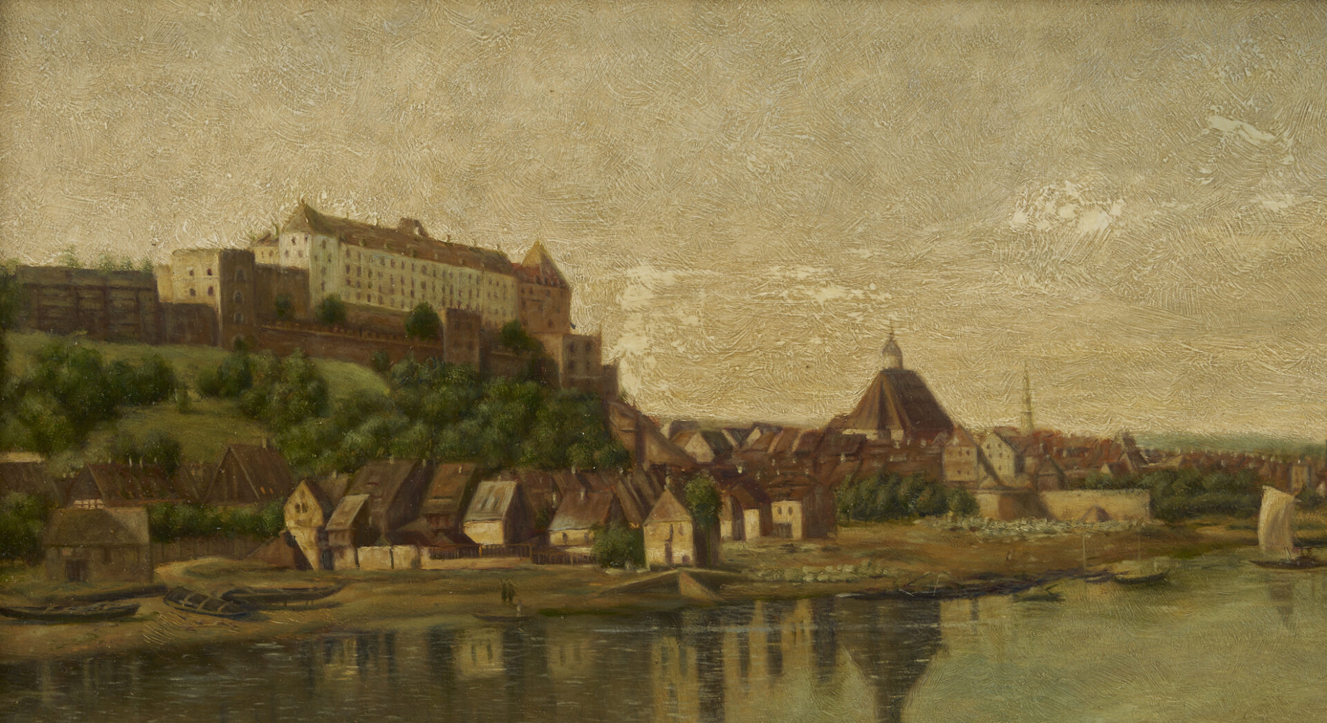 Lot 1154: 3 European Grand Tour Paintings, Stevens, Ritchie, & Bellotto