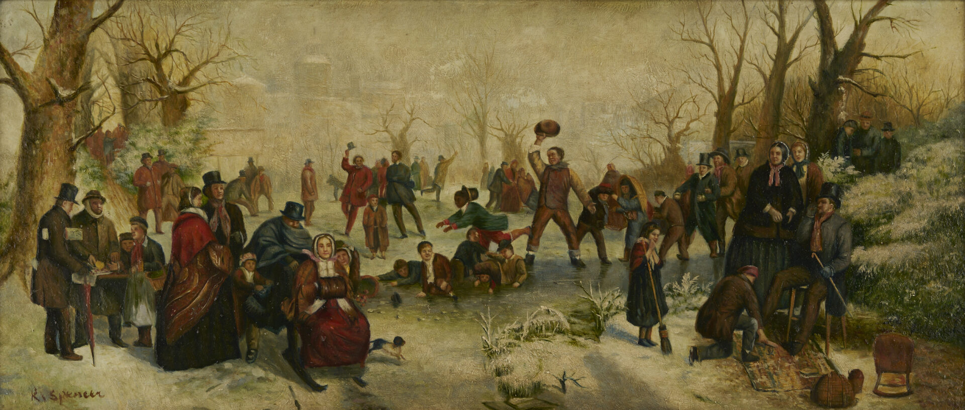 Lot 1154: 3 European Grand Tour Paintings, Stevens, Ritchie, & Bellotto