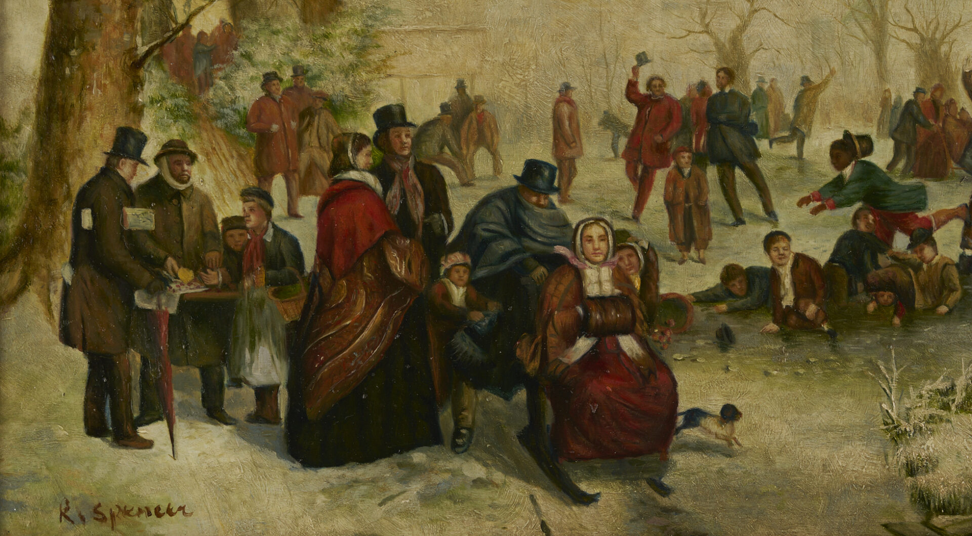 Lot 1154: 3 European Grand Tour Paintings, Stevens, Ritchie, & Bellotto