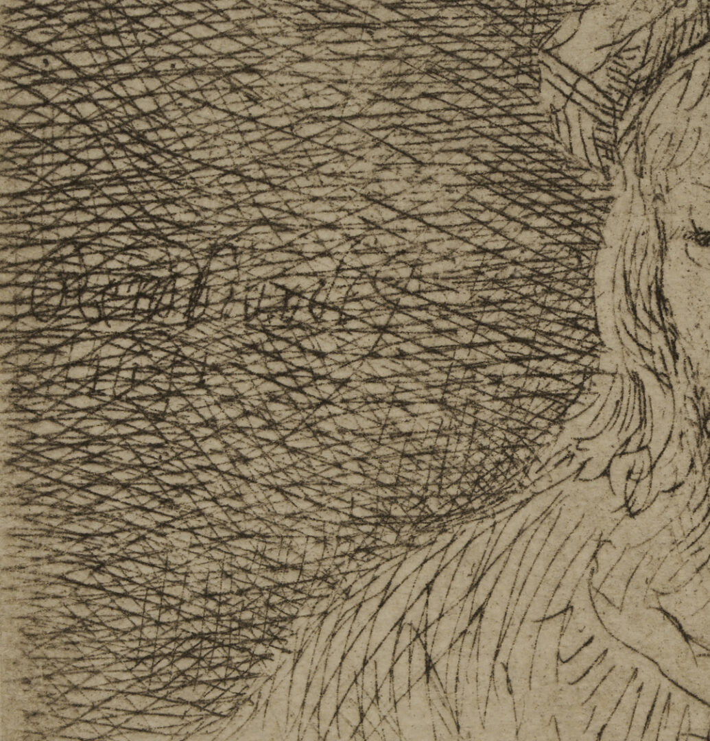 Lot 1159: Rembrandt Millenium Edition Etching, The Card Player