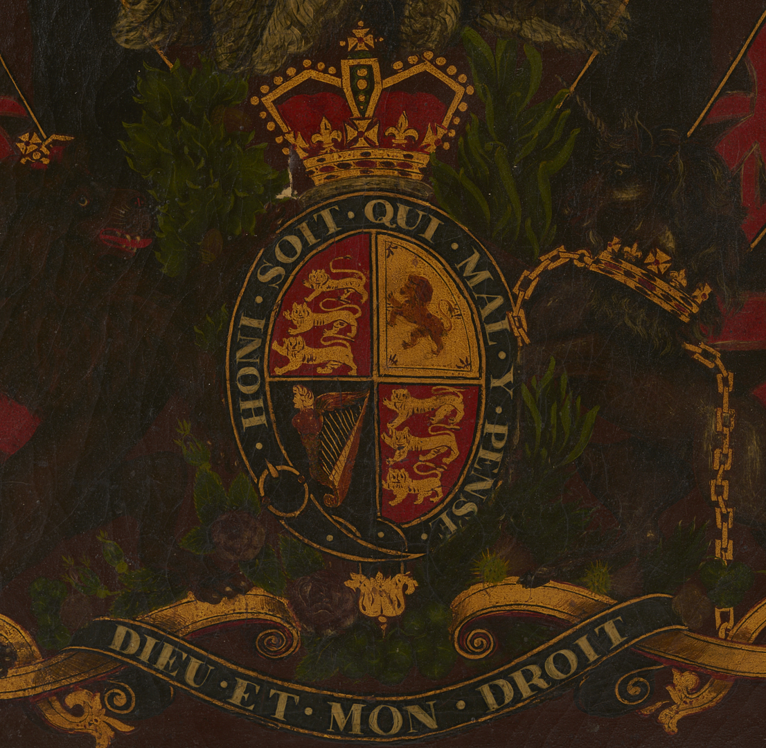 Lot 1161: 19th Century English Coat of Arms Painting