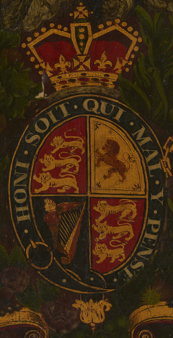 Lot 1161: 19th Century English Coat of Arms Painting