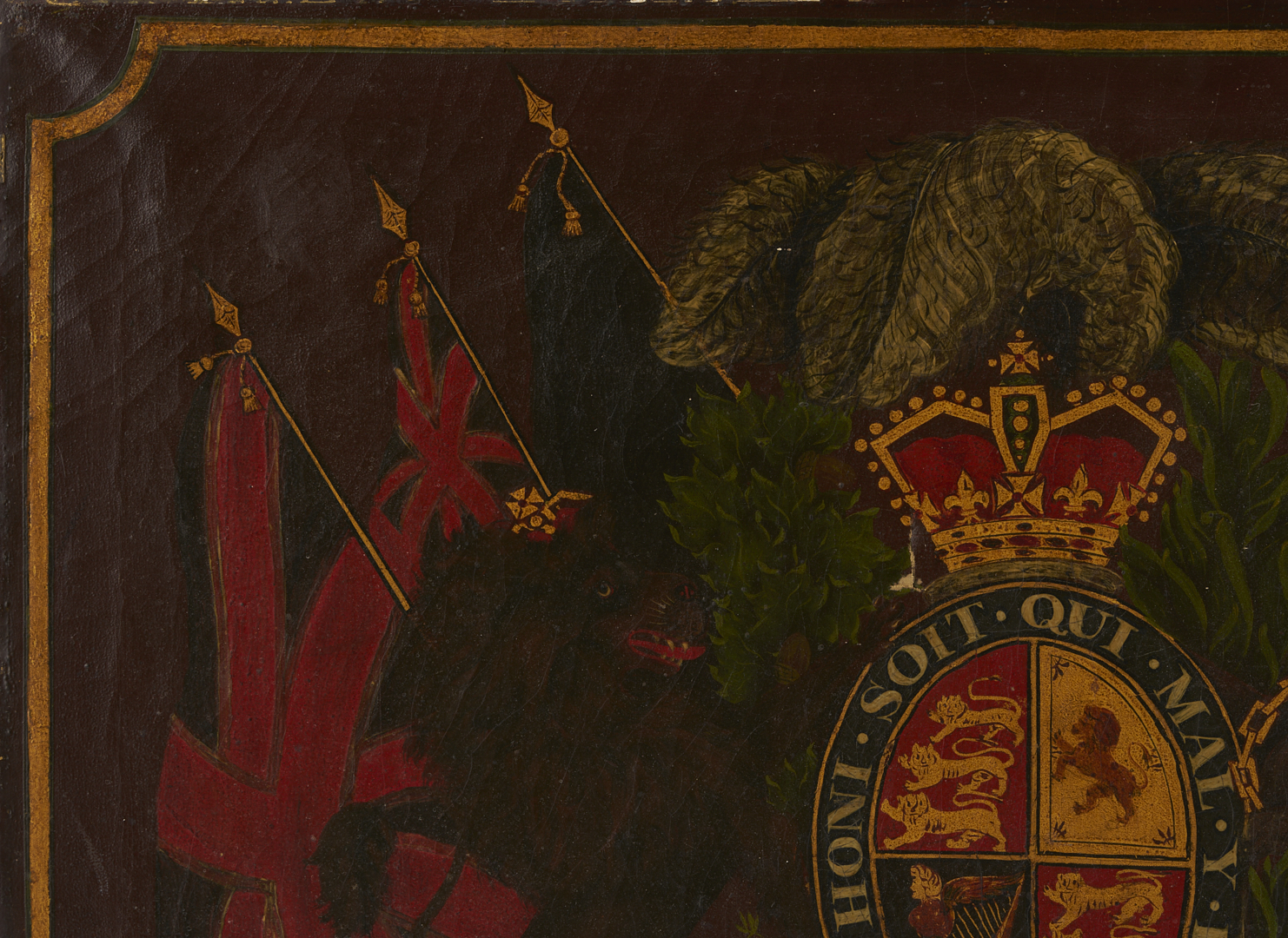 Lot 1161: 19th Century English Coat of Arms Painting