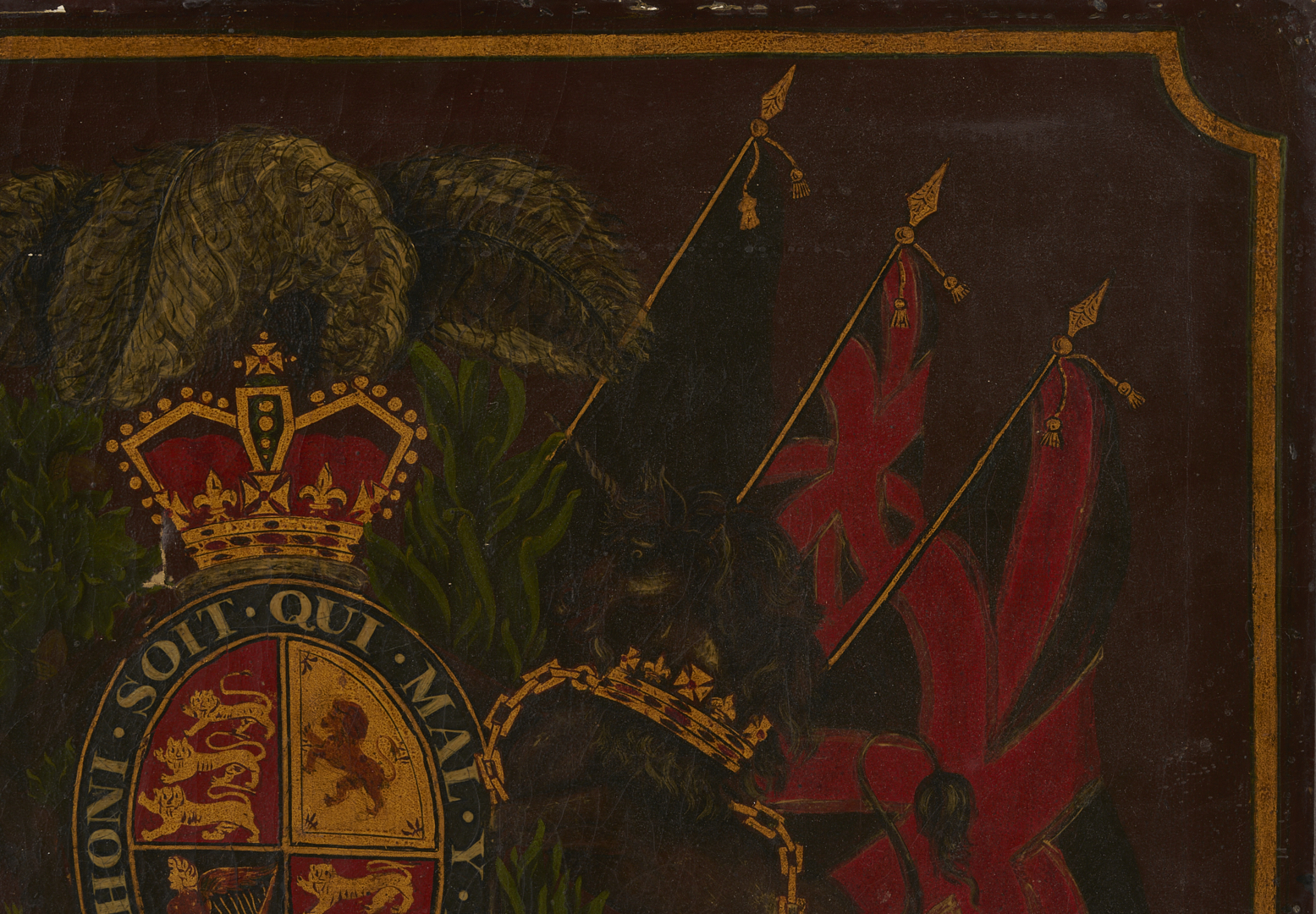 Lot 1161: 19th Century English Coat of Arms Painting