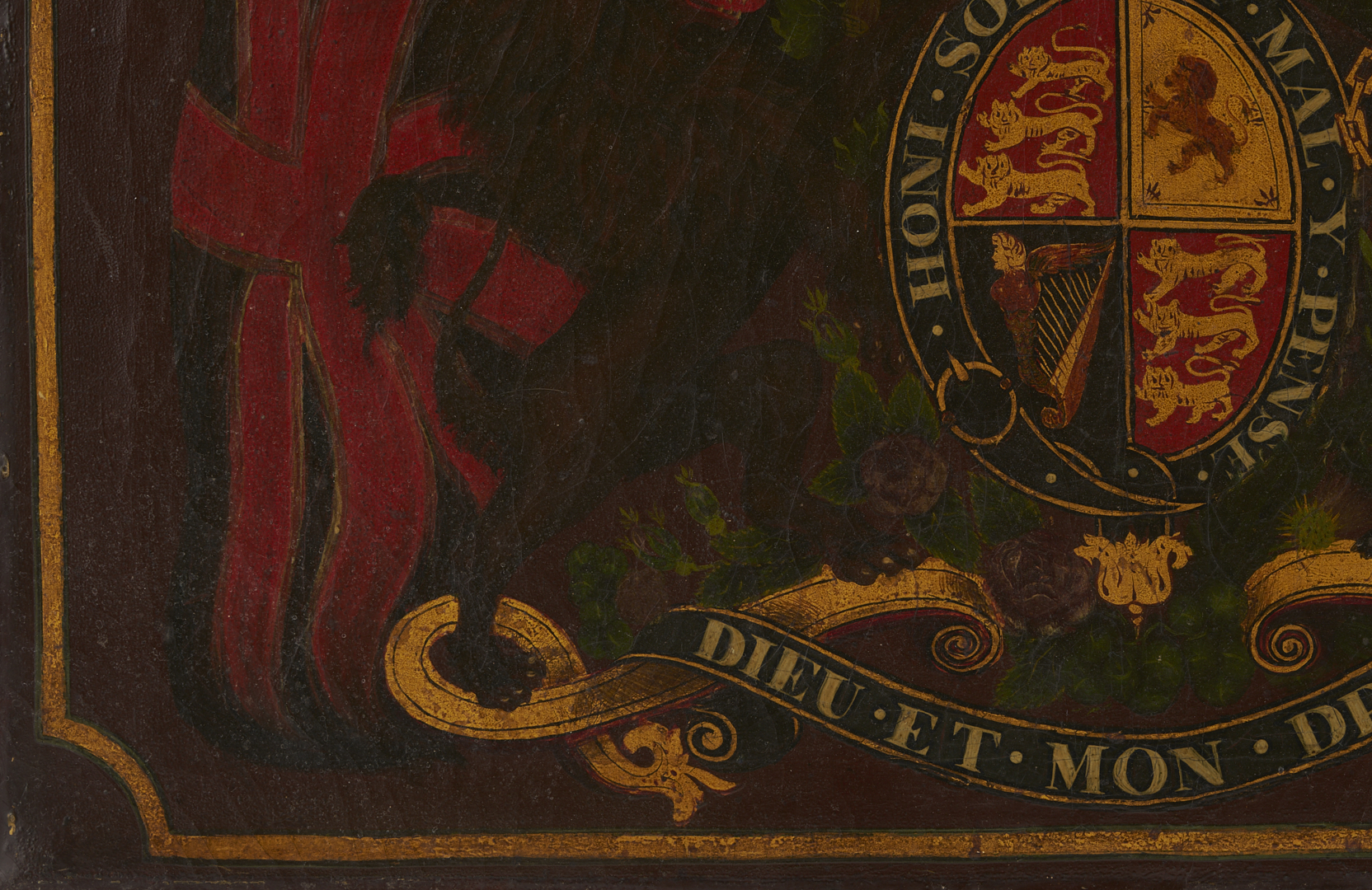 Lot 1161: 19th Century English Coat of Arms Painting
