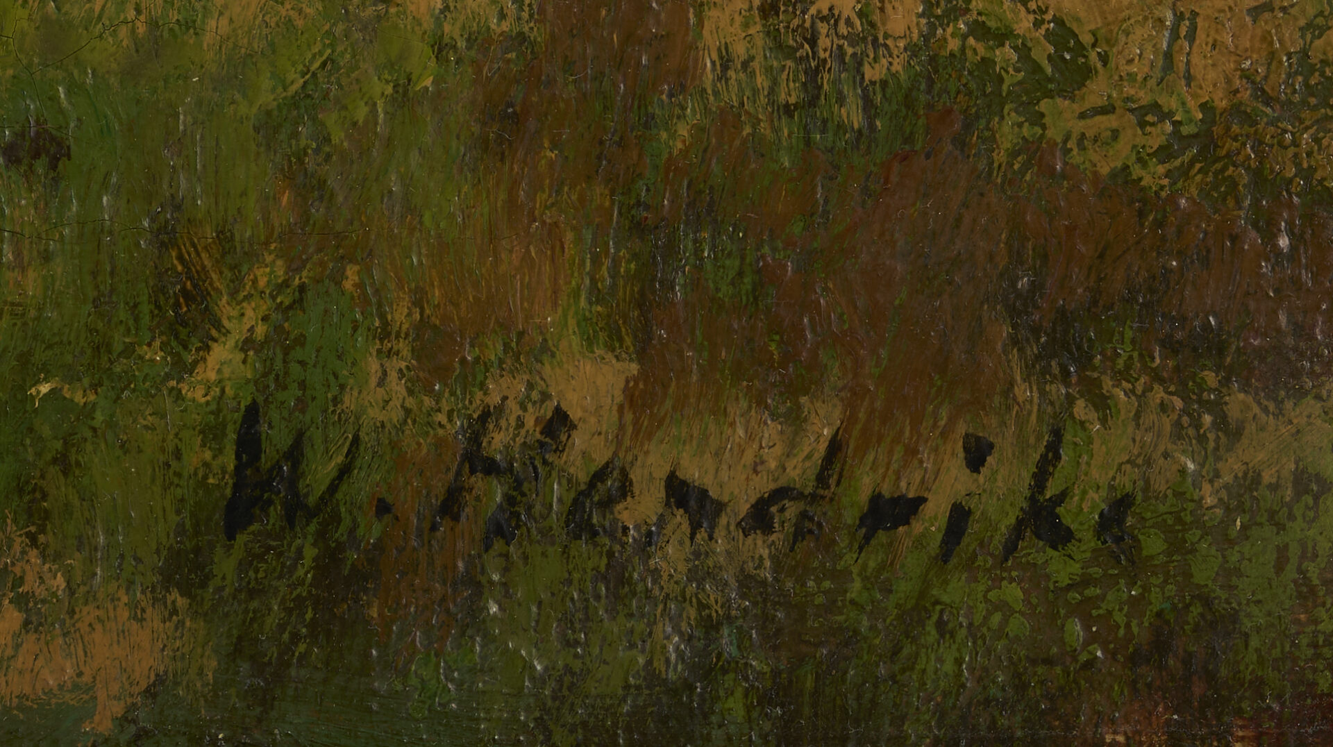 Lot 1167: Willem Hendriks Jr. O/C Fall Landscape Painting w/ Cattle