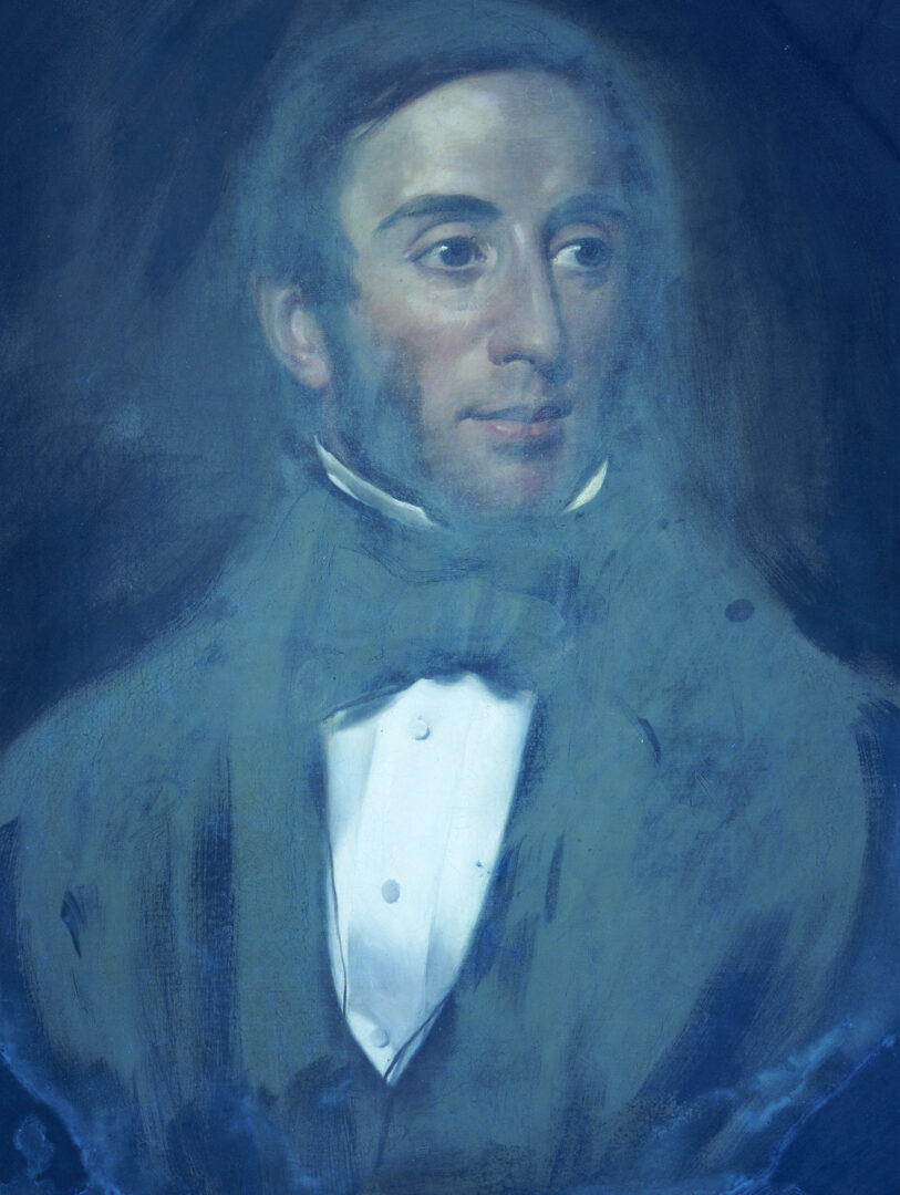 Lot 1168: 19th C. Oval Oil Portrait of a Gentleman