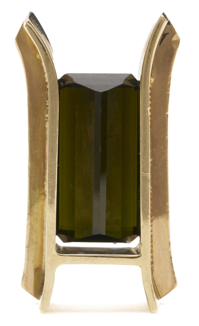 Lot 1179: Tourmaline, Gold and Pearl Slider