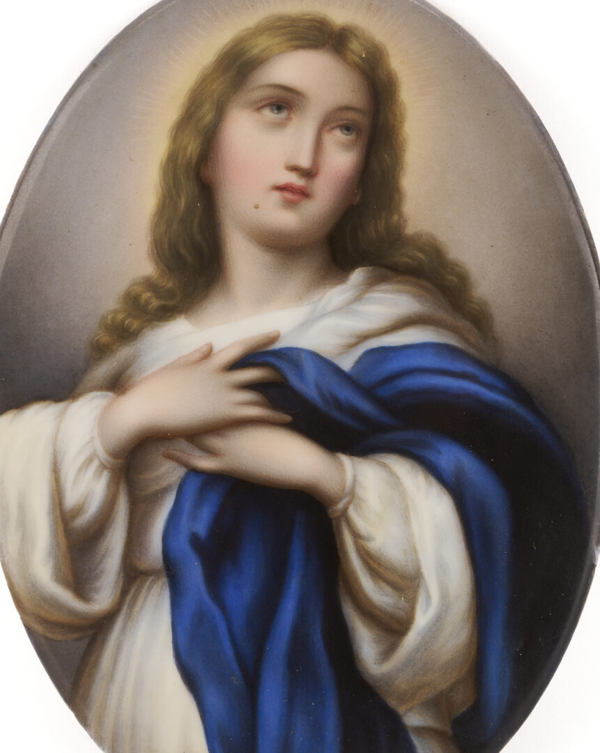 Lot 117: 3 Religious Themed Porcelain Plaques