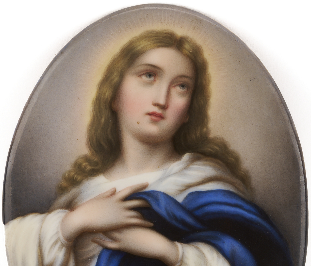 Lot 117: 3 Religious Themed Porcelain Plaques