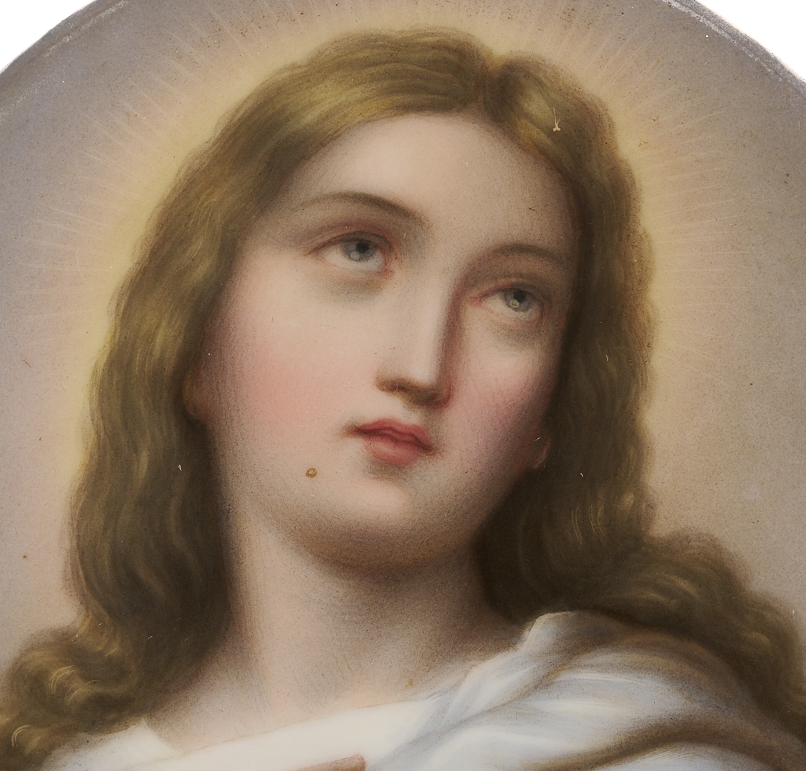 Lot 117: 3 Religious Themed Porcelain Plaques