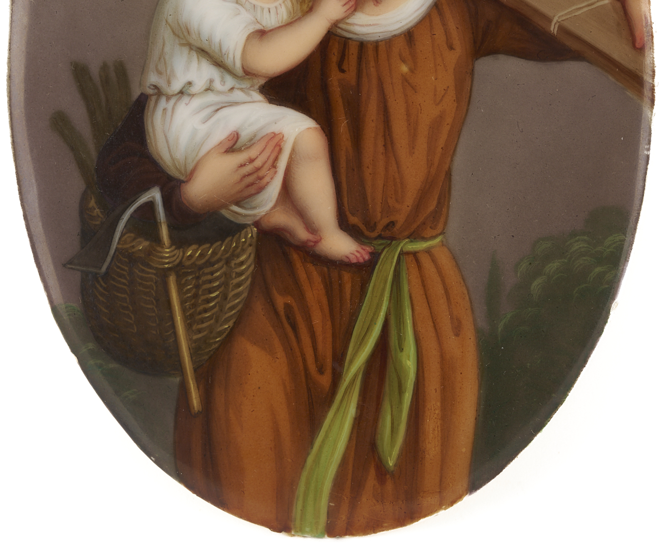 Lot 117: 3 Religious Themed Porcelain Plaques