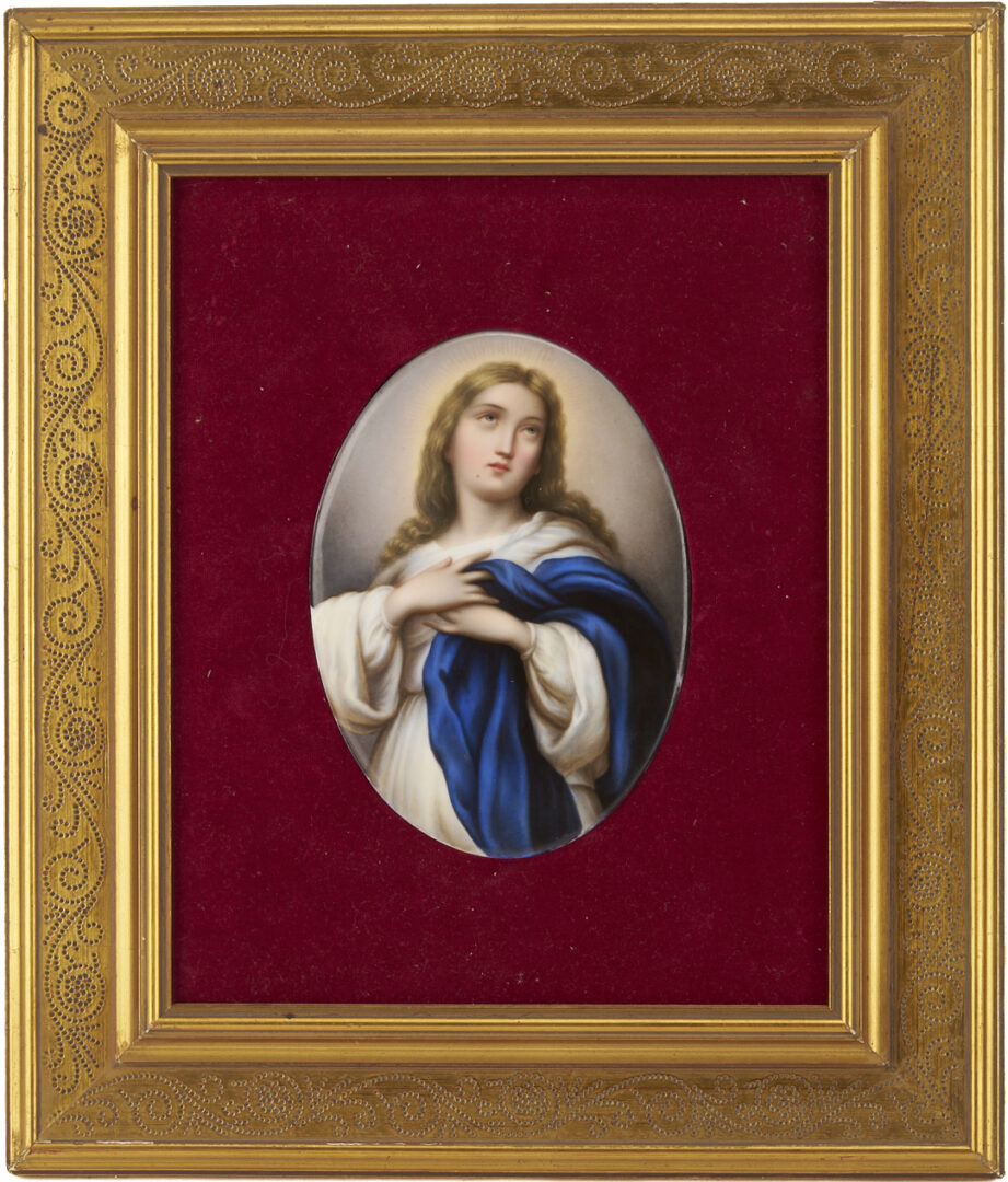 Lot 117: 3 Religious Themed Porcelain Plaques