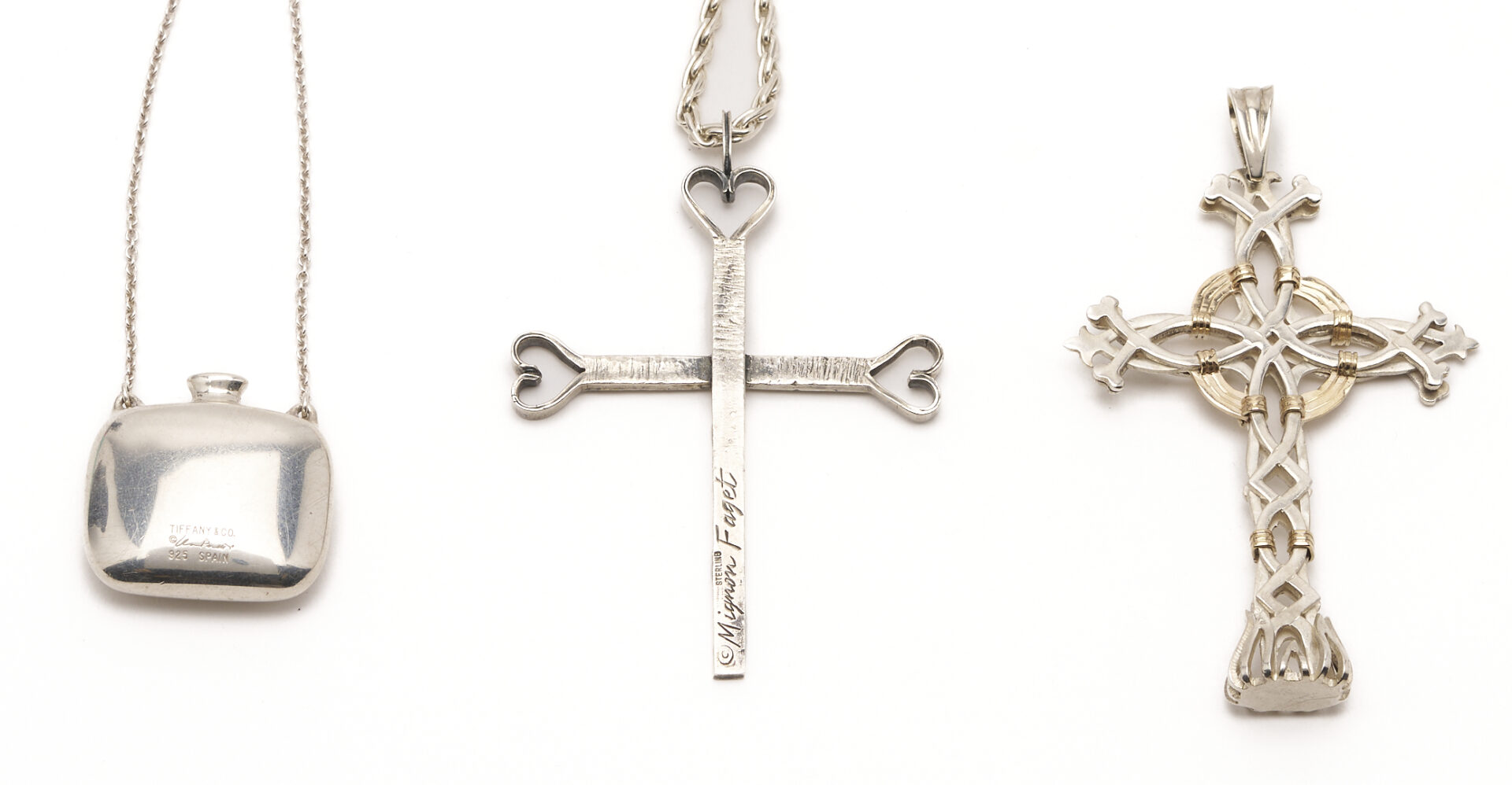 Lot 1193: 4 Sterling Silver Jewelry Items, incl. Tiffany