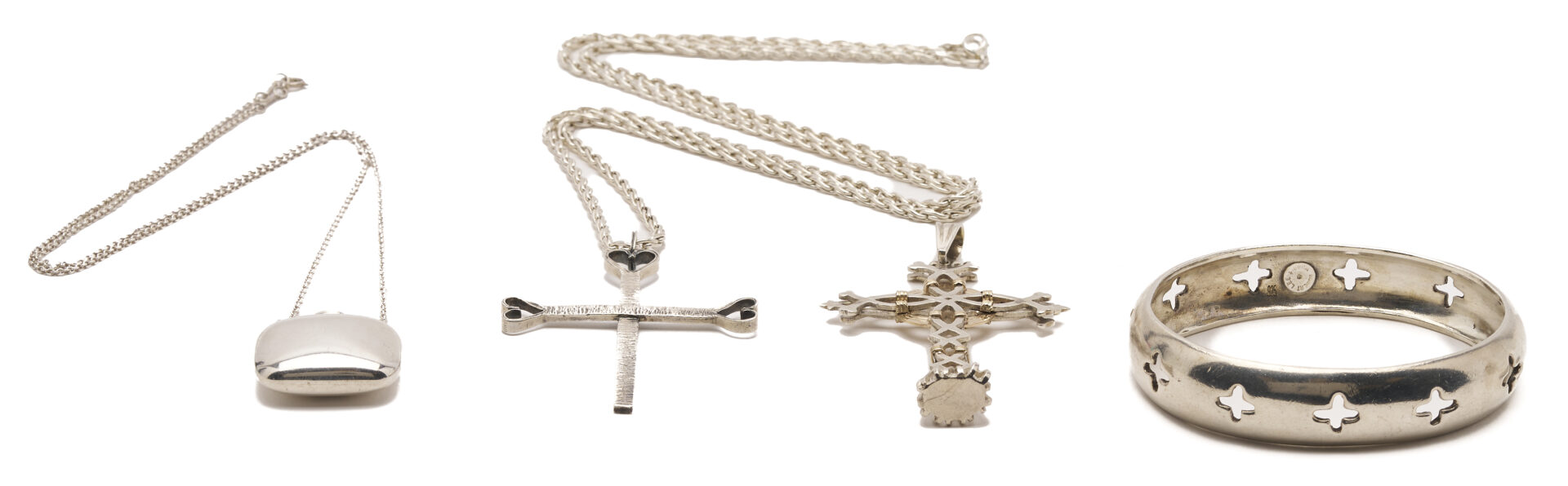 Lot 1193: 4 Sterling Silver Jewelry Items, incl. Tiffany