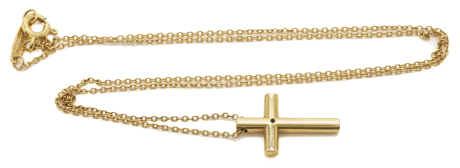 Lot 1195: 2 Tiffany & Company Necklaces, 18K Gold & Sterling Silver