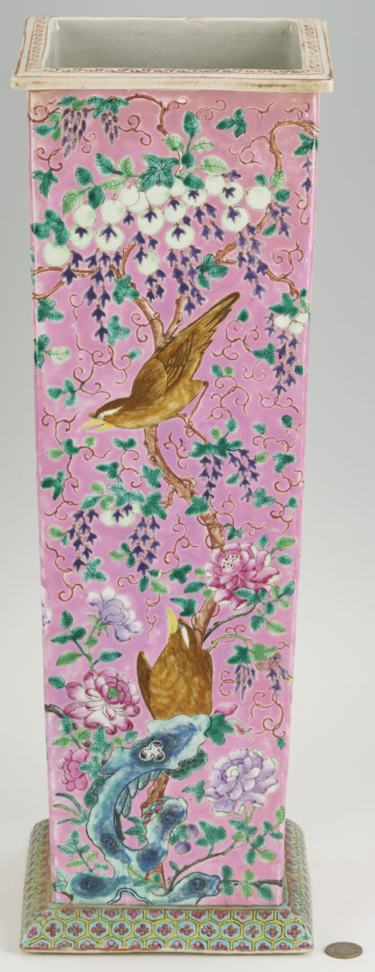 Lot 11: Chinese Famille Rose Umbrella Stand
