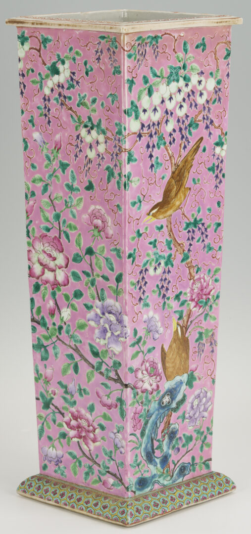 Lot 11: Chinese Famille Rose Umbrella Stand