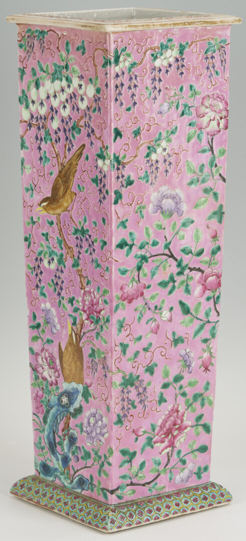 Lot 11: Chinese Famille Rose Umbrella Stand
