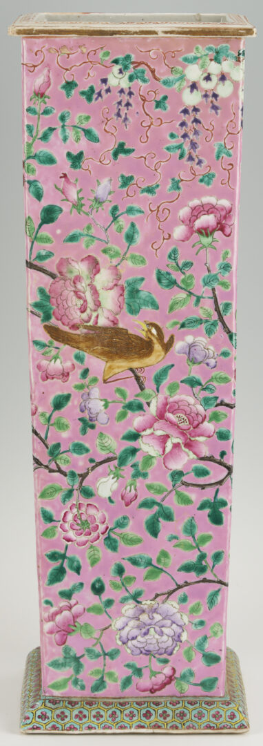 Lot 11: Chinese Famille Rose Umbrella Stand