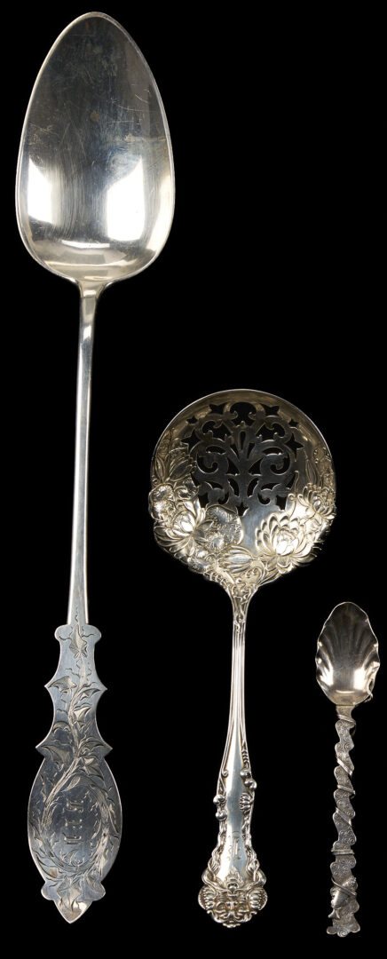 Lot 1204: 12 Antique Silver Flatware Pcs. incl. Gorham Narragansett