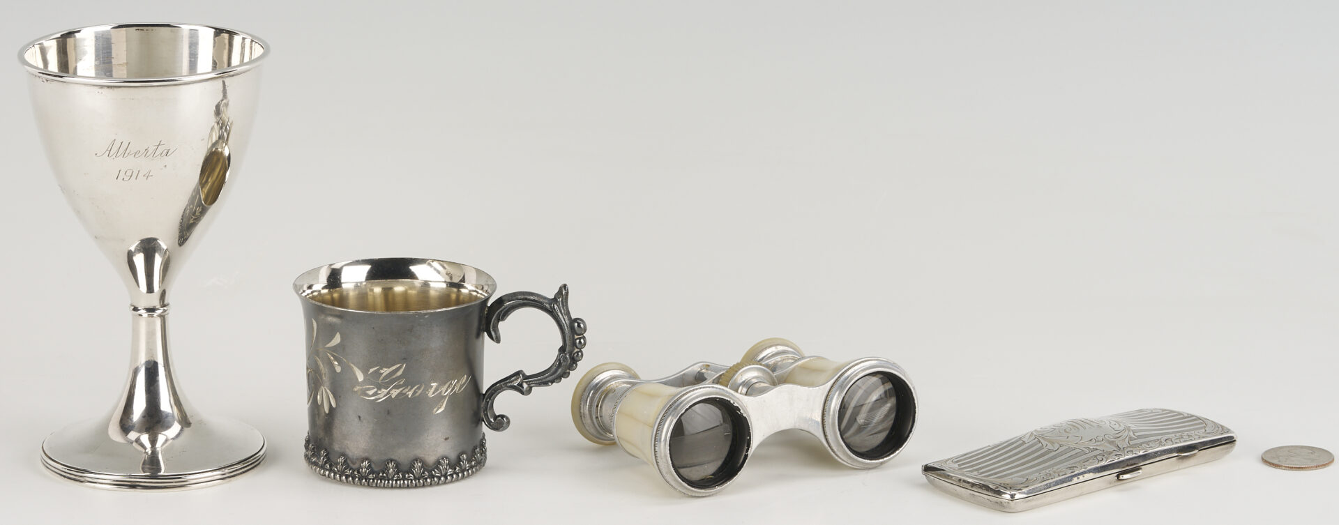 Lot 1208: 5 Assorted Silver Pieces, Callahan Family of Knoxville, TN
