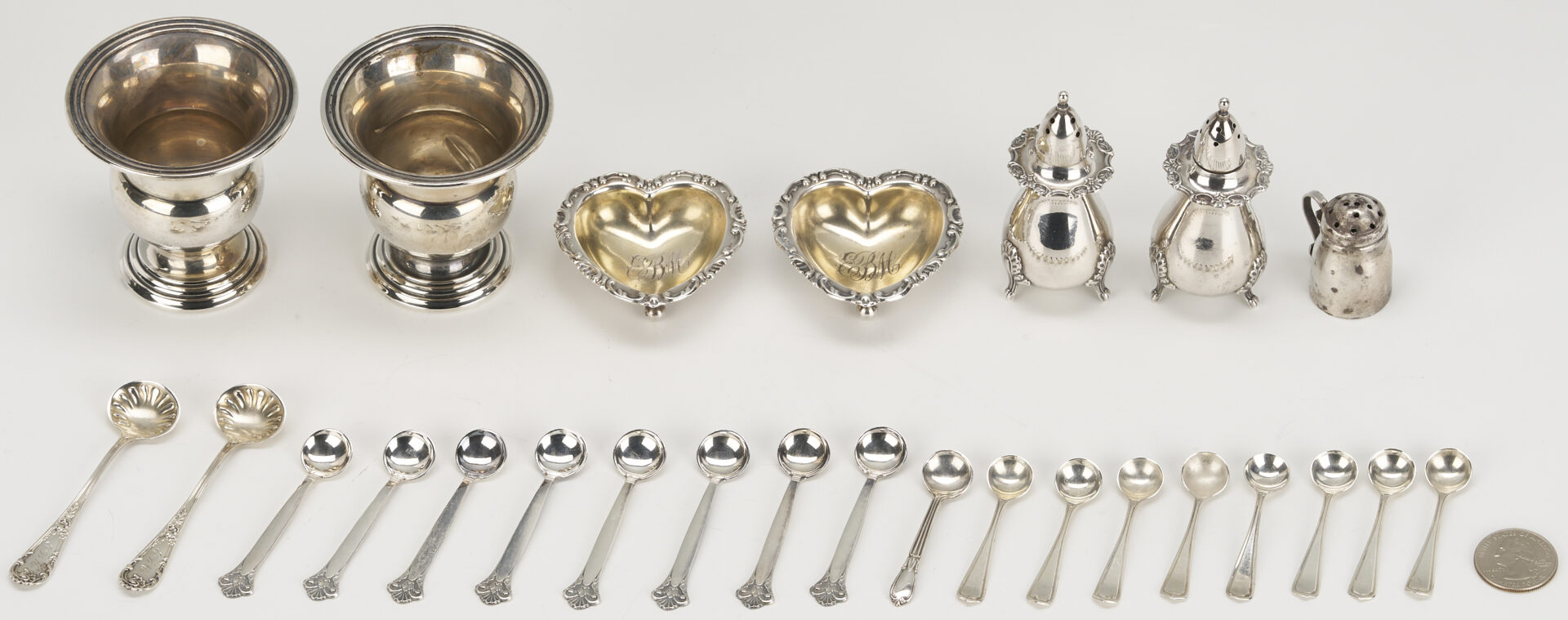 Lot 1210: 26 Assorted Small Sterling Silver Items