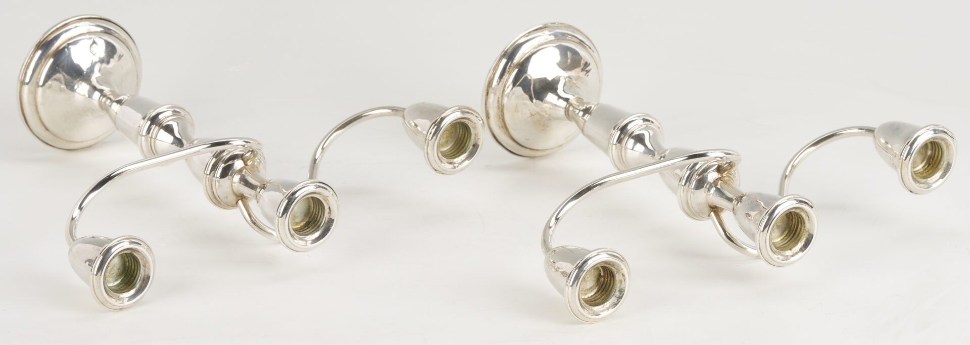 Lot 1213: 12 Weighted Sterling Table Items