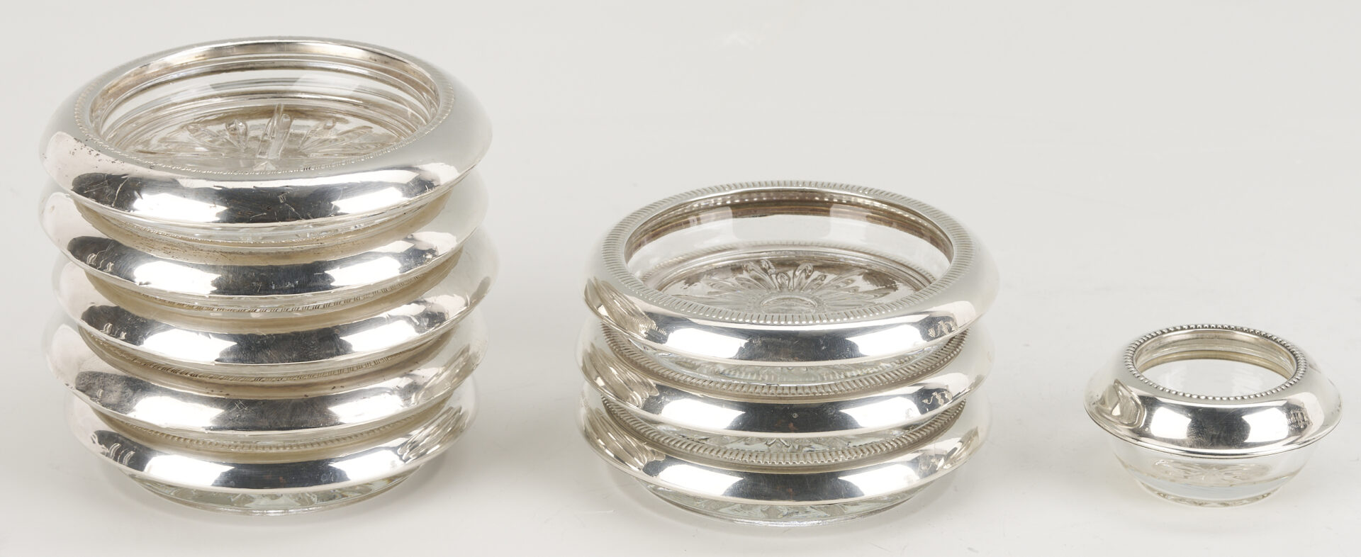 Lot 1213: 12 Weighted Sterling Table Items