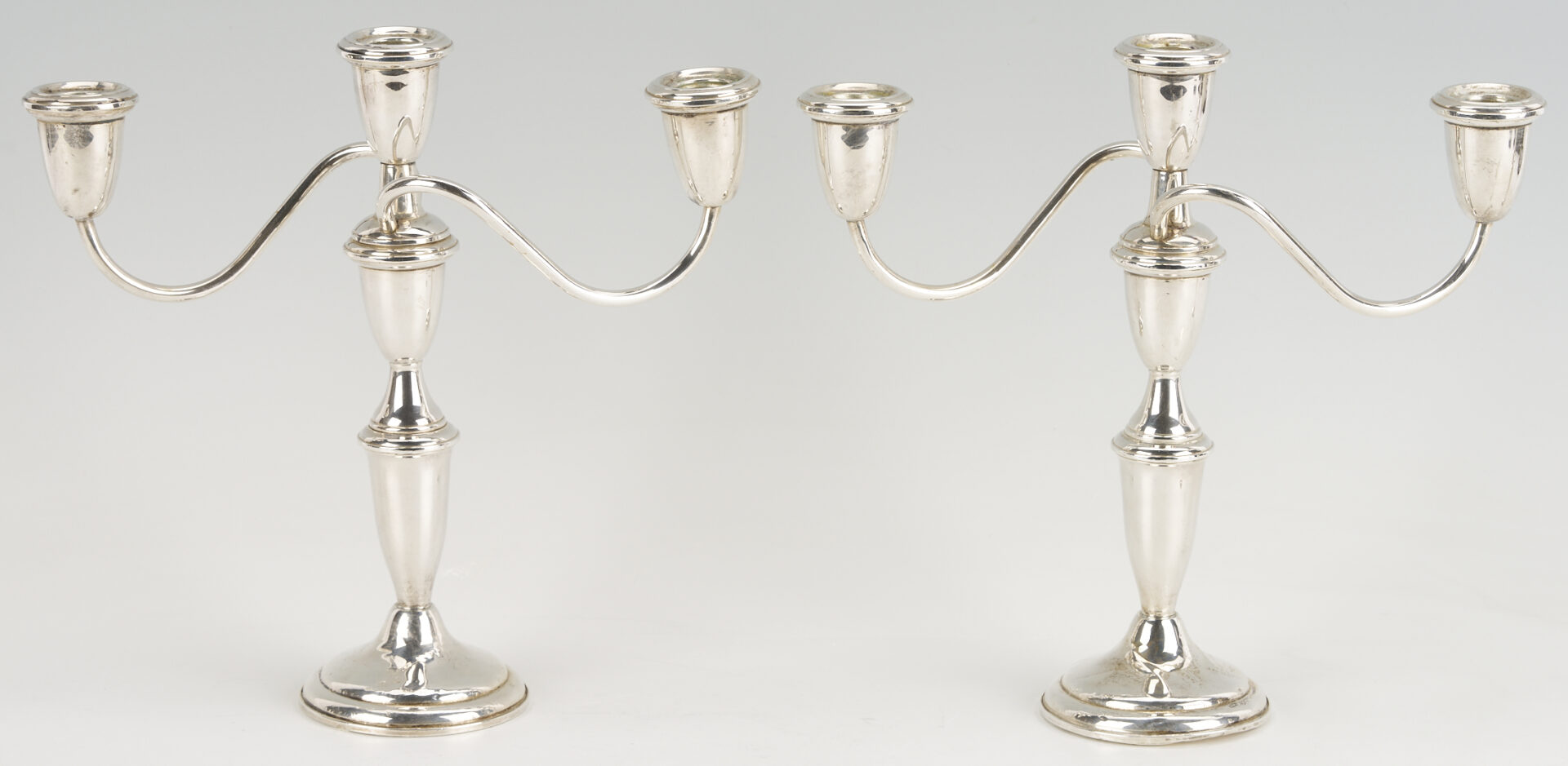 Lot 1213: 12 Weighted Sterling Table Items