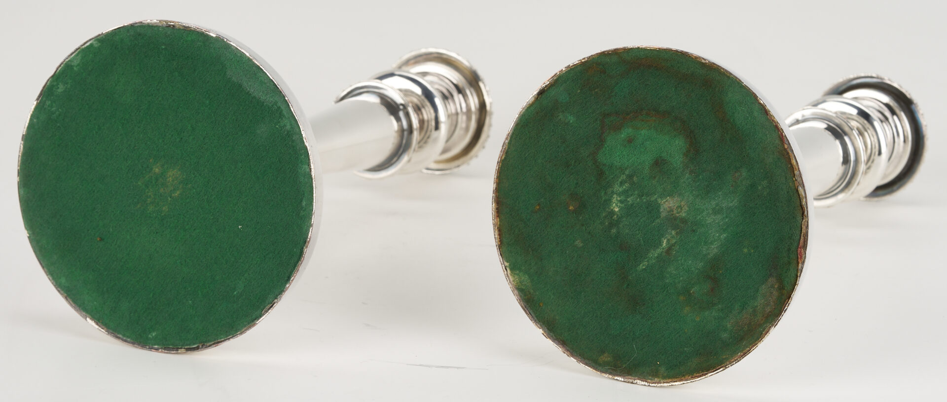Lot 1218: Pr. Matthew Boulton OSP Candlesticks, Biscuit Box, Christofle Bowl