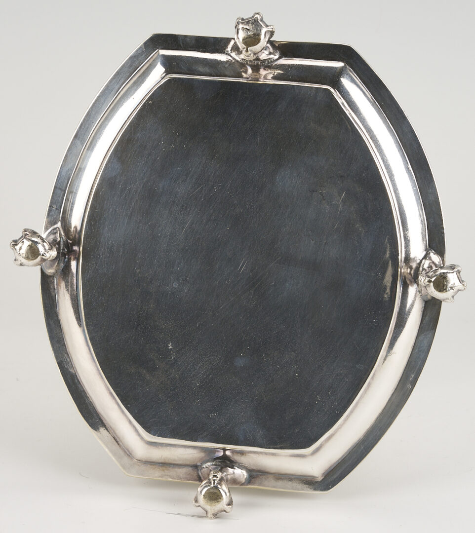 Lot 1218: Pr. Matthew Boulton OSP Candlesticks, Biscuit Box, Christofle Bowl