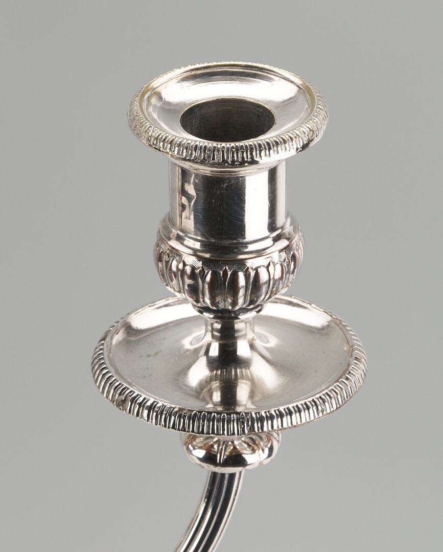 Lot 1219: Matthew Boulton Old Sheffield Plate Silver Candelabra