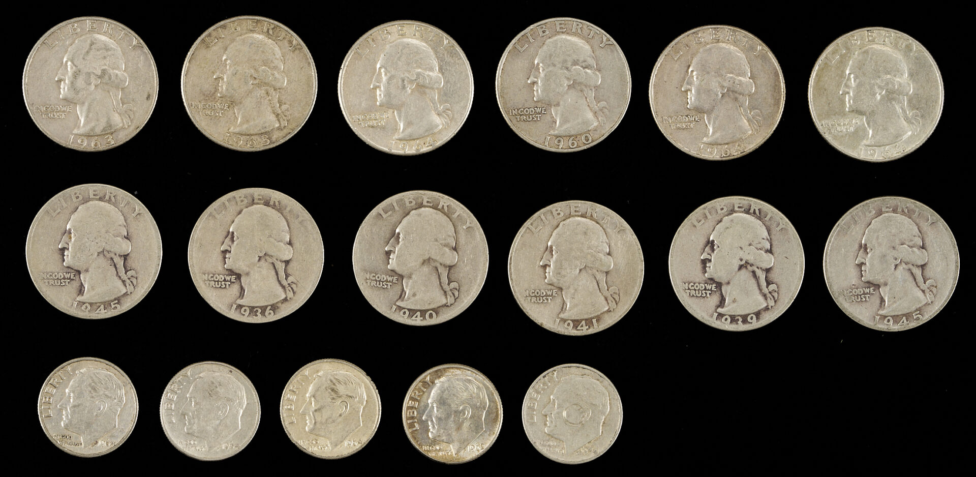 Lot 1228: 29 Assorted US & British Silver Coins