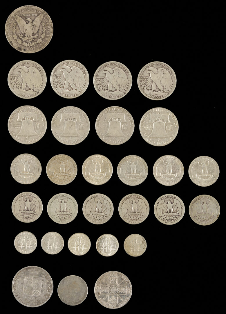 Lot 1228: 29 Assorted US & British Silver Coins