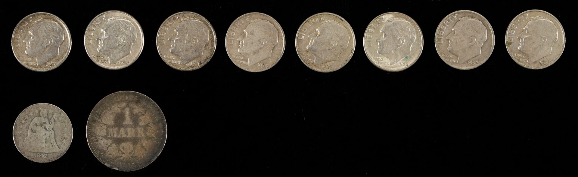 Lot 1229: 28 Coins, 90% Silver, mostly United States