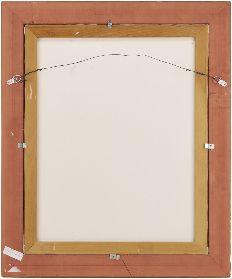 Lot 1234: Two O/C Paintings by Janine Wesselmann, Interiors and Gossip