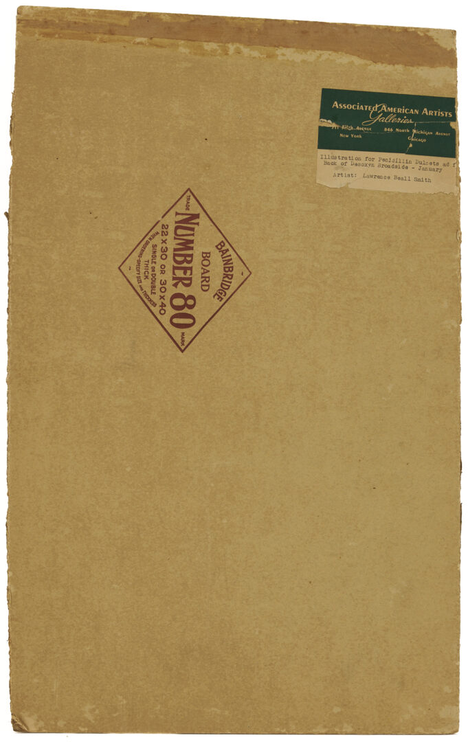 Lot 1235: Lawrence Beall Smith Medical Illustration Art, Abbott Laboratories, 1948