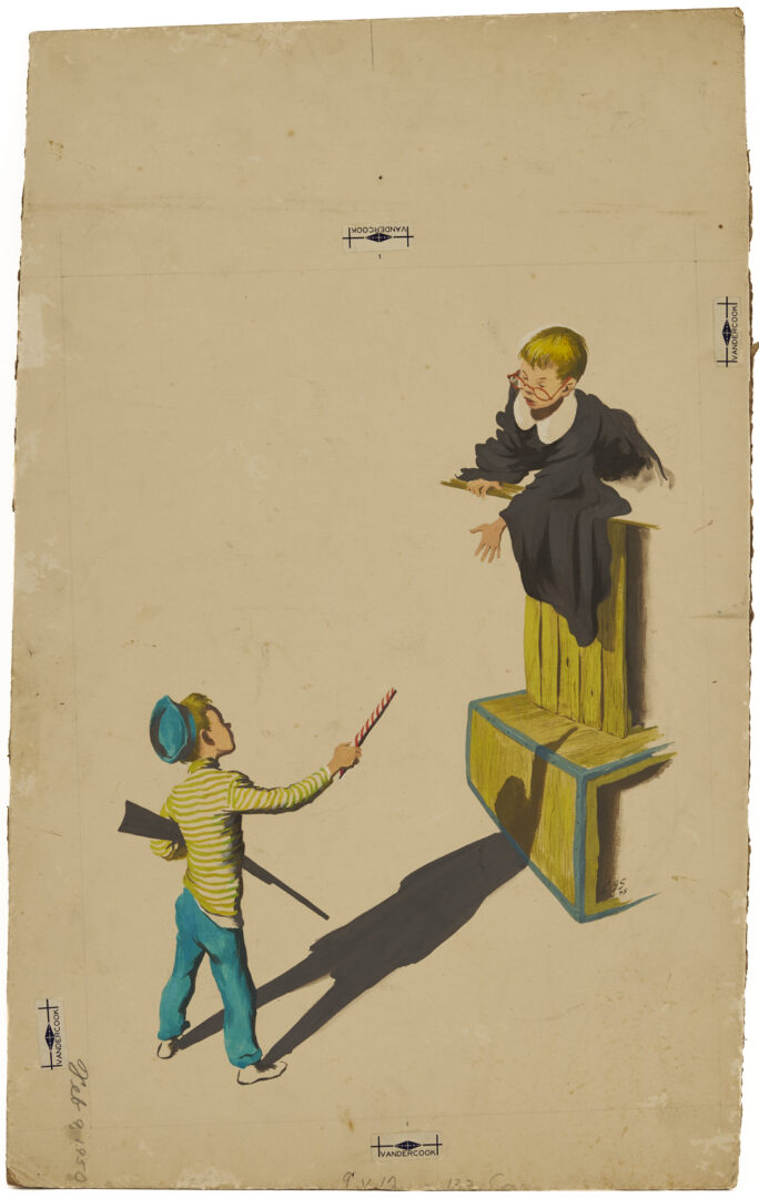 Lot 1235: Lawrence Beall Smith Medical Illustration Art, Abbott Laboratories, 1948