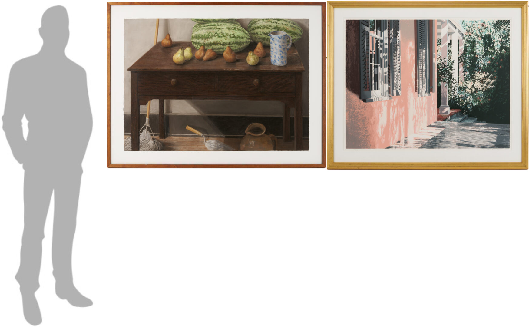 Lot 1237: Sheldon Tapley Pastel Still Life  w/ Fruit