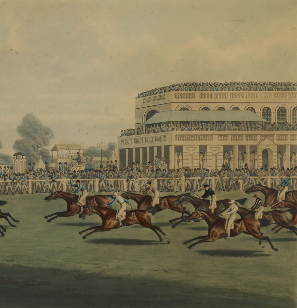 Lot 1239: 4 British Sporting/Equestrian Horse Racing Engravings &  Book