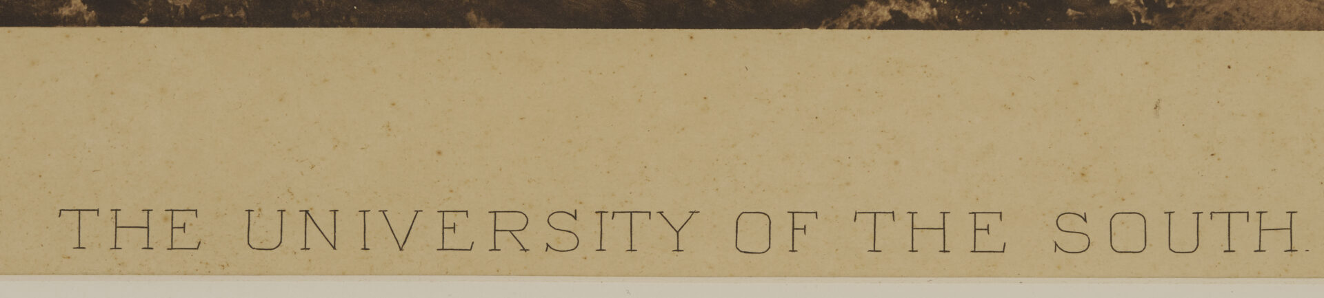 Lot 1240: Scarce W. T. Littig  Bird’s Eye Sewanee Print, University of the South, c. 1900