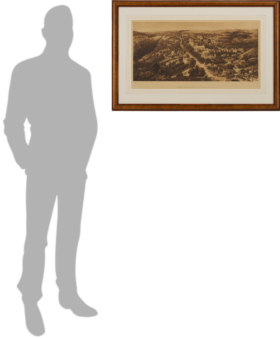 Lot 1240: Scarce W. T. Littig  Bird’s Eye Sewanee Print, University of the South, c. 1900