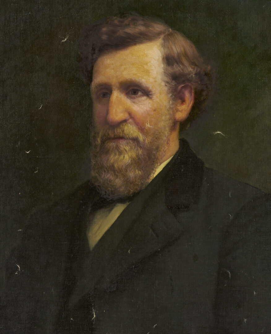 Lot 1242: Carl Gutherz O/C Portrait of a New England Senator c. 1900