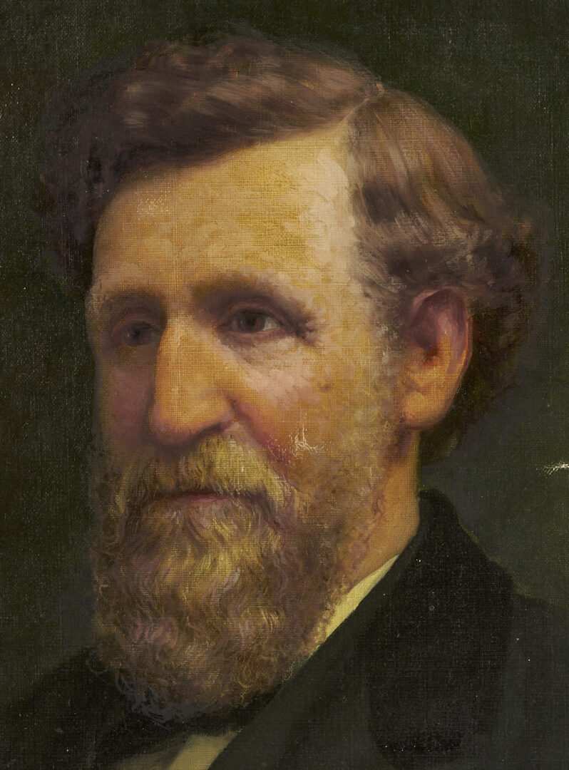 Lot 1242: Carl Gutherz O/C Portrait of a New England Senator c. 1900