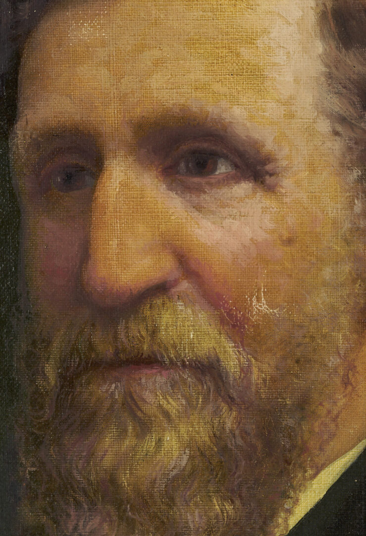 Lot 1242: Carl Gutherz O/C Portrait of a New England Senator c. 1900